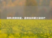 剑网3纯阳技能，道骨仙风藏江湖锋芒