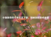 小猪佩奇的午夜后宫下载，探秘别样游戏体验