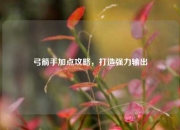 弓箭手加点攻略，打造强力输出